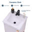 Ensemble de meuble-lavabo simple blanc 18 po