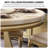 Light luxury artificial marble round dining table-102782712