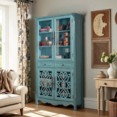 American Country Style Display Cabinet