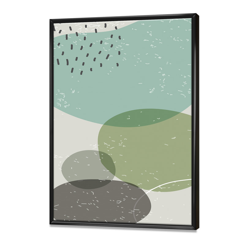 «Minimal Elementary and Geometric Compostions», impression sur toile, Toile avec cadre noir, H 20 po x l 12 po x P 1 po