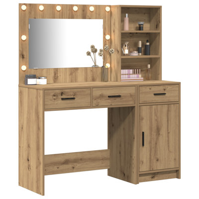 Set Of 2 Engineered Wood Dressing Table