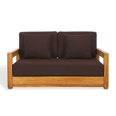 Montford Teak Loveseat with Cushions