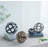Montreal Decorative Ball Set of 3 6"Dia. Black