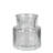 Fluted And Frilled Vases, Glass - Set/3  Sm: 3X3x3.05, Med: 2.25X5.25, Lrg: 3X3x6