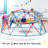 10FT Monkey Bar Dome Climber with Web Hammock Outdoor Playset