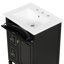 Meuble-lavabo de 24 pouces avec lavabo, armoire en bois massif et panneau de fibres à densité moyenne avec un tiroir rabattable, deux tiroirs standard et une tablette réglable