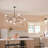 Convertible Modern Adjustable Chandelier with Opal Glass-111187526-111187529-111187530
