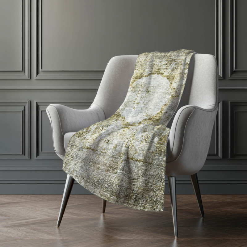Jeté oriental Sherpa ASB675 lavable à la machine Addison, Taupe