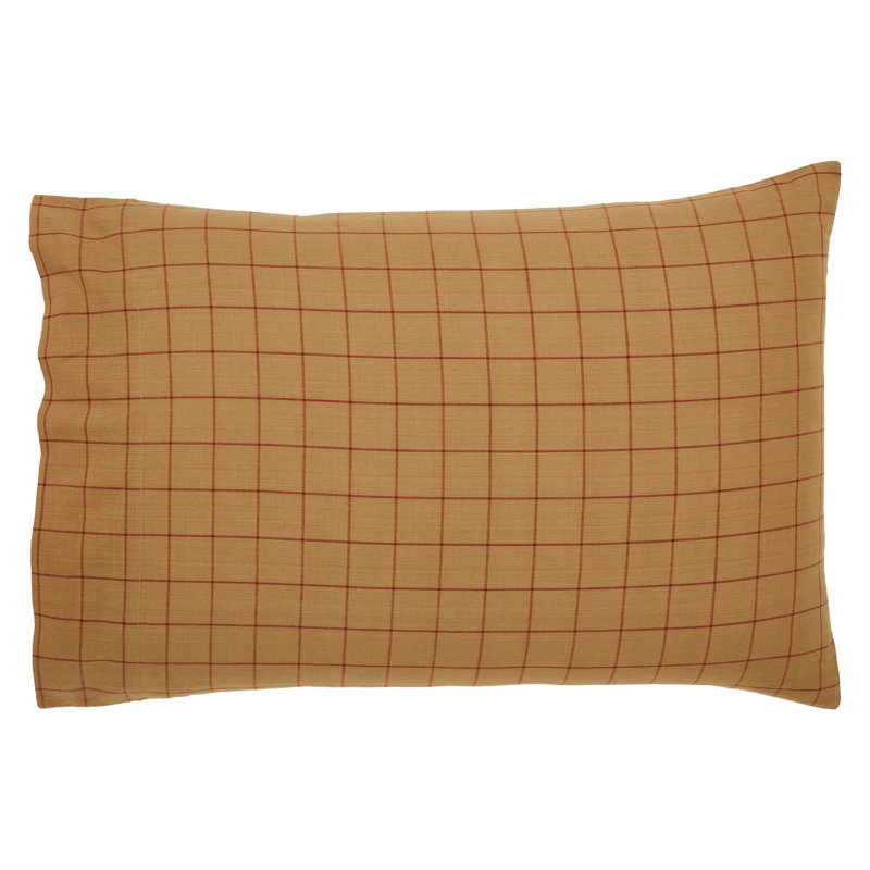 Connell 100% Cotton Flatweave Plaid - Set of 2, Standard