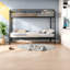 Lits superposés en métal peu encombrants, simples au-dessus de simples avec caractéristiques de sécurité
