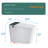 Smart Bidet Toilet with Instant Warm Water Sprayer and Dryer, Auto Flush /Foot Sensor Operation, LED Display