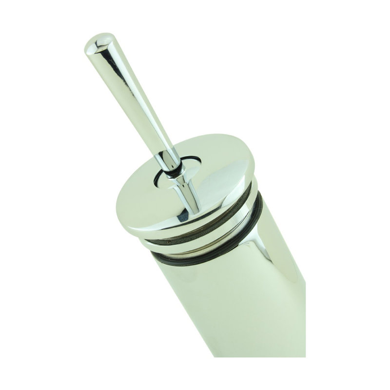 Robinet pour salle de bain à un trou en laiton lourd, Chrome