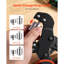 Grommet Tool Kit 1/4" 5/16" 3/8" 900 PCS Grommets Eyelet Tool Kit, with Eyelets and Washers, Manual Grommet Press Pliers, Hole Punch Tools, Blocks, for Leather, Tarps, Shoes, Crafts, Fabric