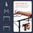 Folding Camping Table with Aluminum Roll-up Tabletop