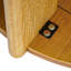 Table basse Claremont en bois d'hévéa massif pour le salon, table basse ronde en bois avec pieds solides pour la chambre-472950939
