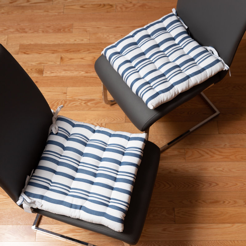 Broadway Outdoor 1'' Dining Chair Chair Pad, Blue