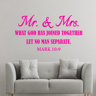 Text & Numbers Non-Wall Damaging Wall Decal