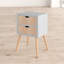 Illings 40cm W Solid + Manufactured Wood Bedside Table