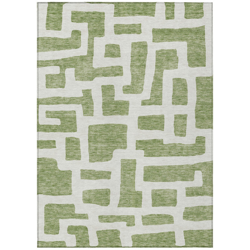 Chaffinch Flatweave Abstract Rug, Rectangle 9' x 12'