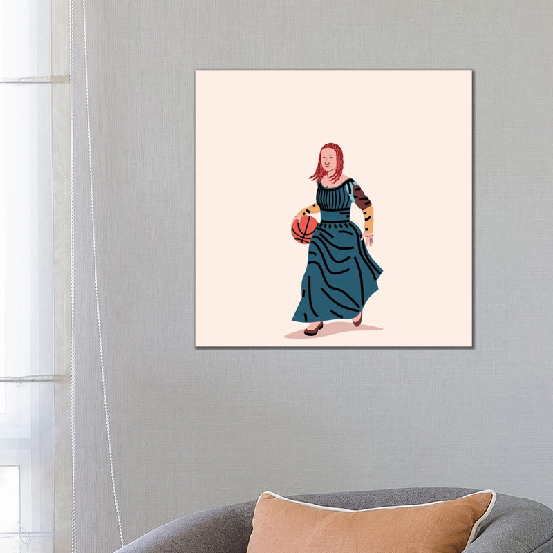 Balling Mona 1 Piece Wrapped Canvas Wall Art, 66.04 cm H x 66.04 cm W x 1.91 cm D