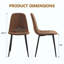 Ensemble table et chaises de salle à manger extensibles, plateau en MDF avec pieds en métal + 4 chaises de salle à manger modernes de style Mid-Century Modern-474816389-474816391