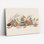 Feuilles de pierre, reproduction d'art sur toile, ensemble de 1