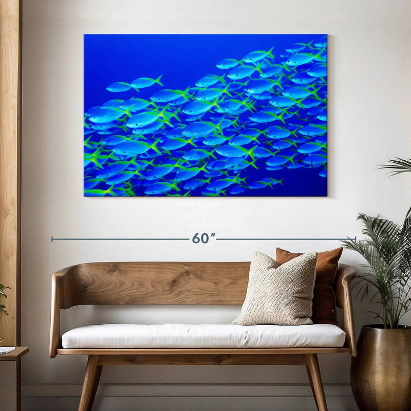 School Of Snapper Fish, 32" H x 48" W