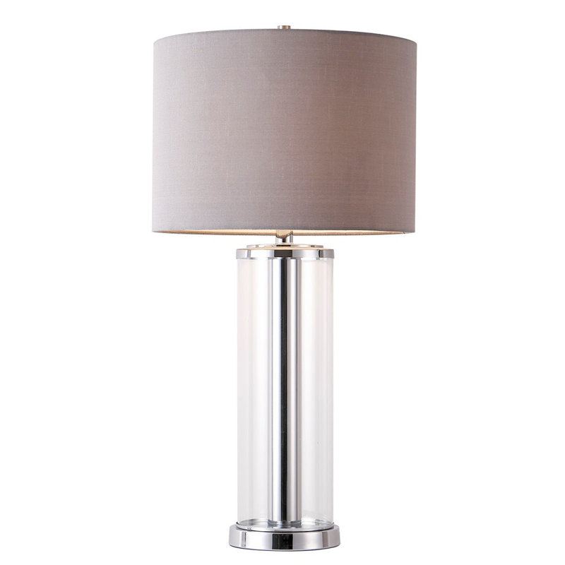 Lampe de table 30 pouces Halloway, Chrome chrome, Chrome chrome