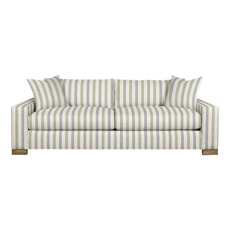 Claremont Upholstered 95'' Sofa, Hampton, Perigold Atando Mineral