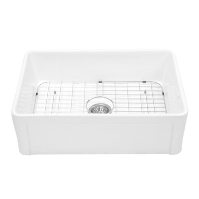 Edgware 30'' W Single Bowl Fireclay Farmhouse Kitchen Sink