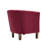 Fabric Barrel Accent Chair with Rubberwood Legs-1763268374