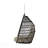 Elijah Foldable Hanging Chair, Cozy Open-Basket Seating With Durable Polyethylene Rattan And Weather-Resistant Design For Indoor And Outdoor Use-411613056