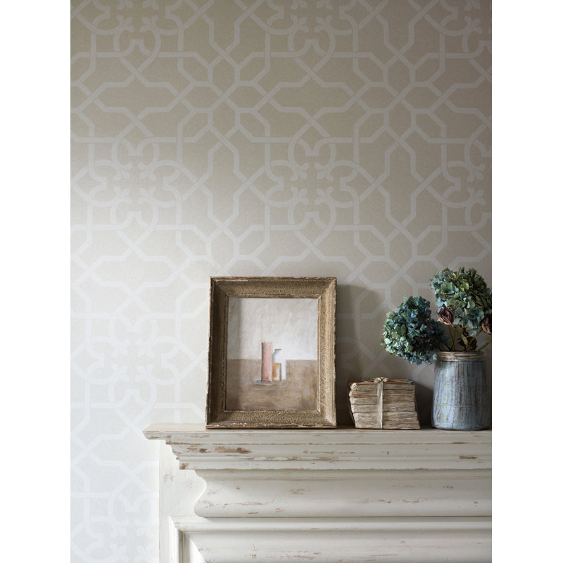 Mawton 10.05m x 52cm Matte Wallpaper Roll, Dove/Stone