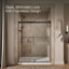 Levity Plus Frameless Sliding Shower Door, 77-9/16 In. H X 56-5/8 - 59-5/8 In. W, With 5/16 In.-Thick Crystal Clear Glass-1975576107