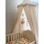 Lit à baldaquin avec volants en coton filet de couverture pour lit de bébé, coin-détente, rideau, tente ronde, chambre de bébé, literie, décoration de jeu-122911931