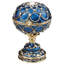Enameled Eggs Pewter Decorative Box