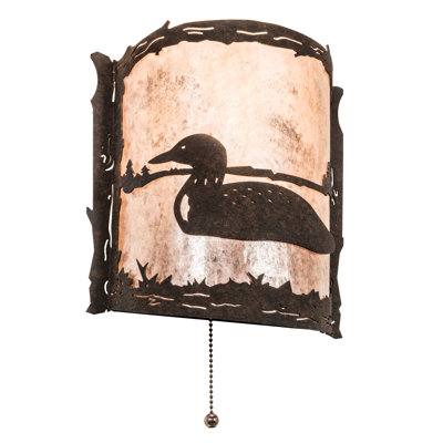 Applique murale à une lumière Meyda 20A346DEDBAC4D169D384AE04B0C2568 de la collection Butterfly, 40,00 po