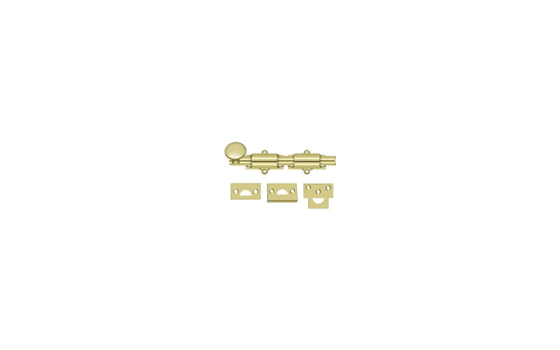 Brass Hardware, 1.25" H x 8" W x 1" D, Polished Brass