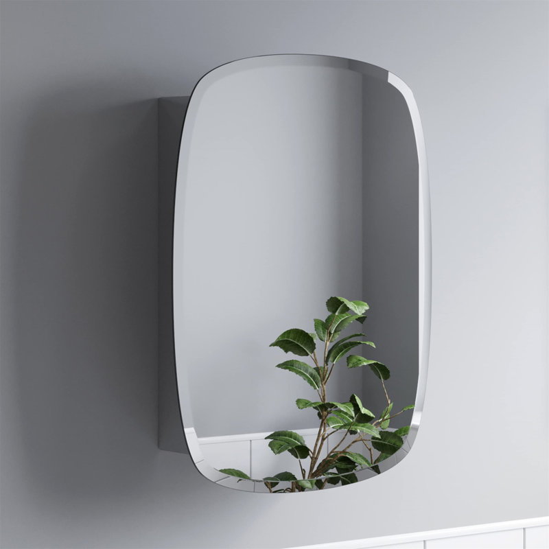 45mm W 60mm H Wall Mounted Required Framed Medicine Cabinet Mirror