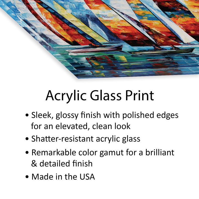 Voile, régate imprimée sur verre acrylique
