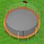 Trampoline thermolaqué de 14 pi avec panier de basketball, gonfleur et échelle de conception avancée pour la sécurité et le plaisir