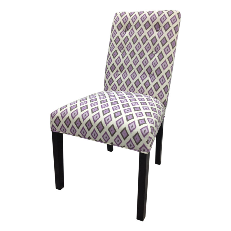 Upholstered Side Chair, Purple