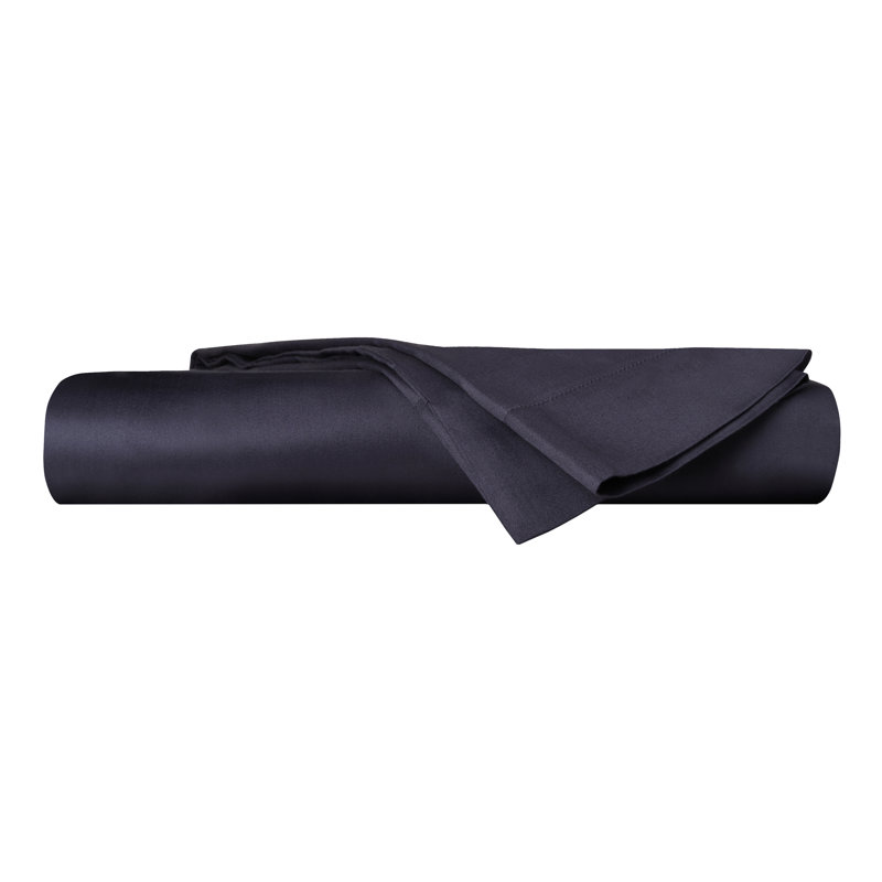 Delara GOTS Certified 100% Organic Cotton Sateen Fitted Sheet Set, 400TC Long Staple, Soft & Breathable with Deep Pocket