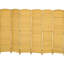 Cloison murale tissée à la main - 6 pi de hauteur en bois naturel pour bureau à domicile et chambre à coucher pliante à 6 panneaux