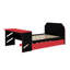 Lit de jour en bois pleine grandeur avec lit gigogne simple, bureau et port USB-1338655480