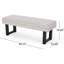 Banc en tissu Ashford Boho