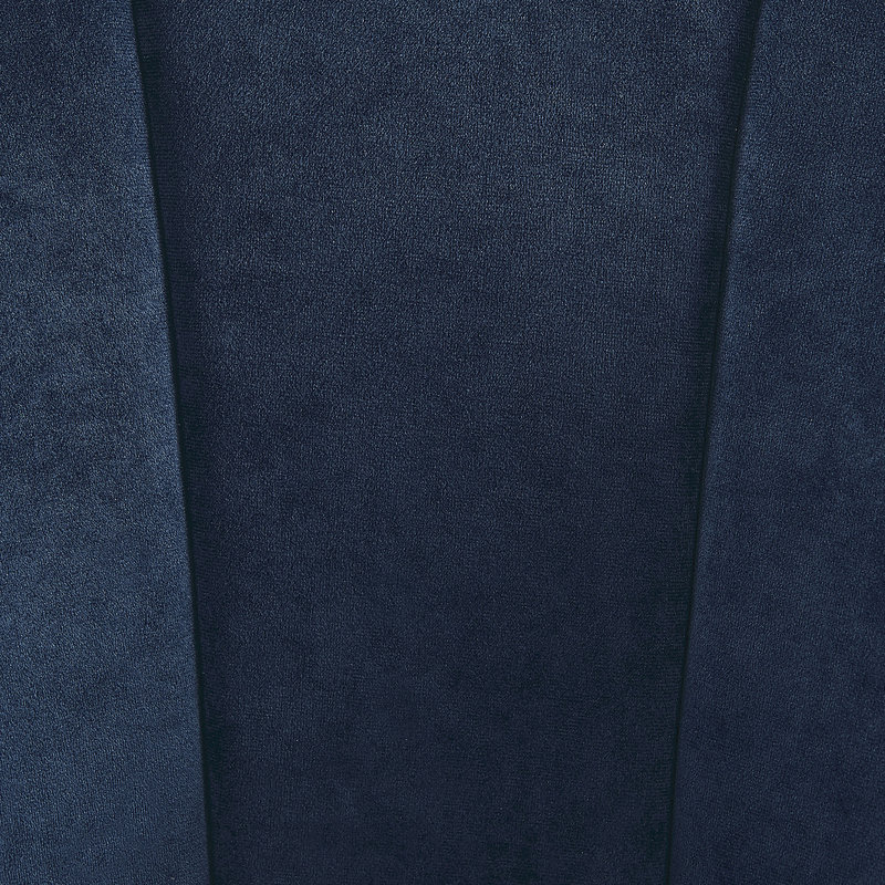 Dominique Velvet Barrel Chair, Dark Blue