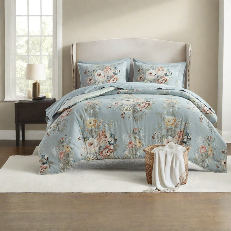 Vintage Floral Bedding Sets Polyester Comfort Twin Xl