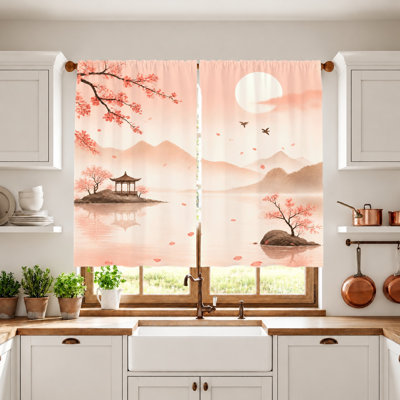 Semi Sheer Curtain Panel Pair
