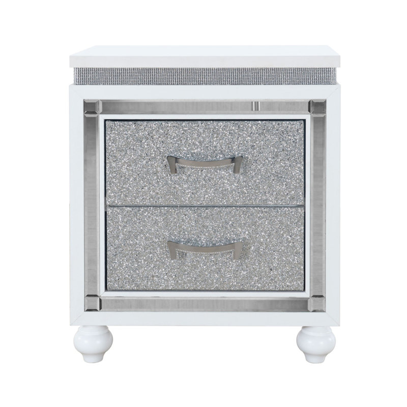 Table de chevet blanche Maloise